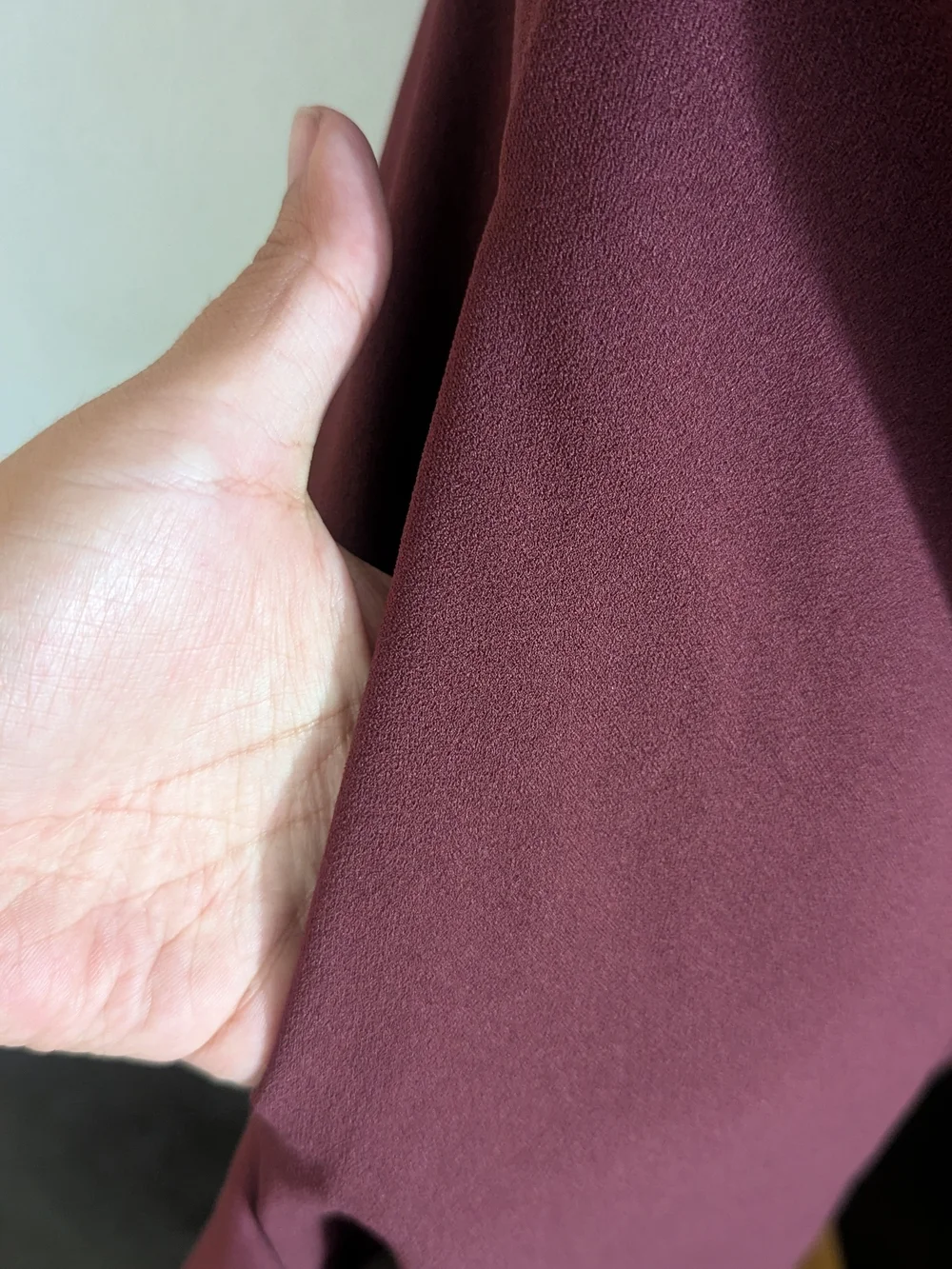 Mi Ami Francesca’s Burgundy Tie Shoulder Skater Mini Dress Size S - Picture 3 of 7